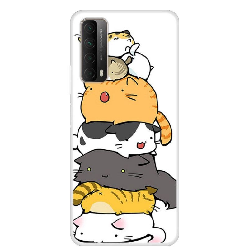 Coque Huawei P Smart 2021 Tas De Chats Cartoon