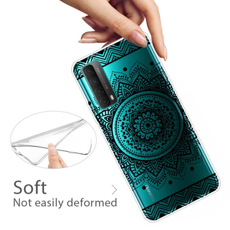 Coque Huawei P Smart 2021 Transparente Fleurs Mandala