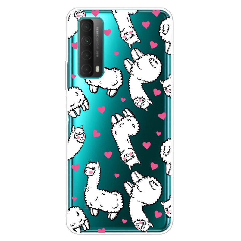 Coque Huawei P Smart 2021 Transparente Lamas Fun