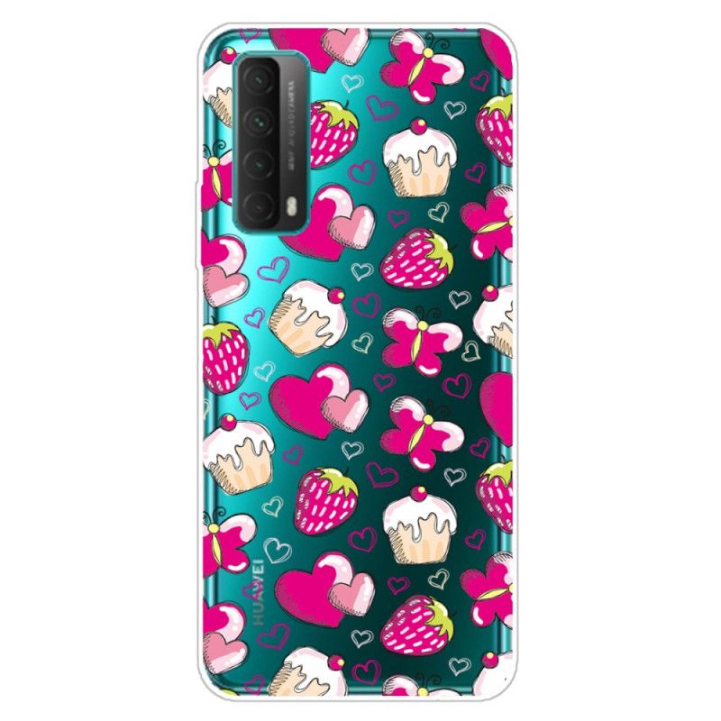 Coque Huawei P Smart 2021 Transparente Love Cakes