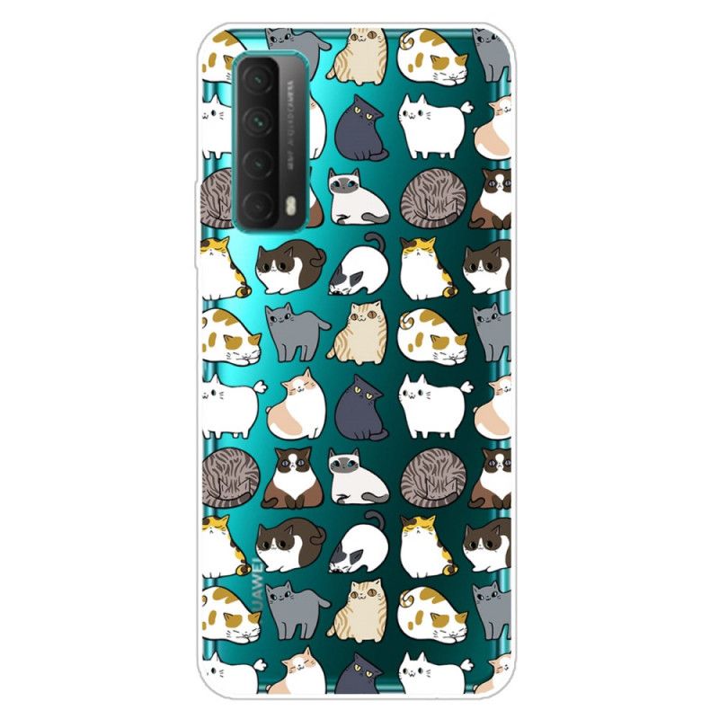 Coque Huawei P Smart 2021 Transparente Multiples Chats