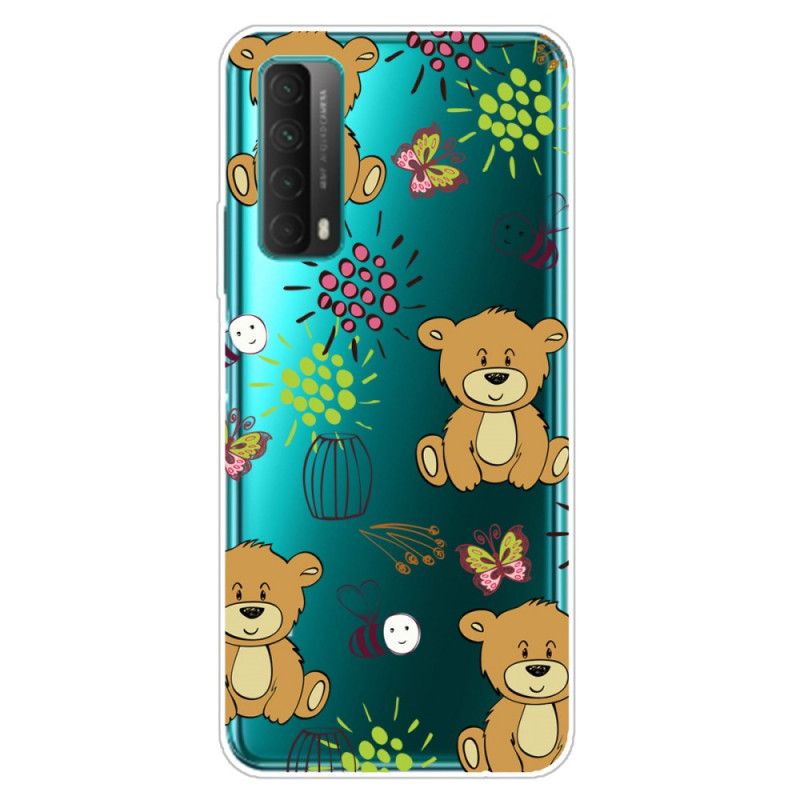 Coque Huawei P Smart 2021 Transparente Oursons Et Abeilles