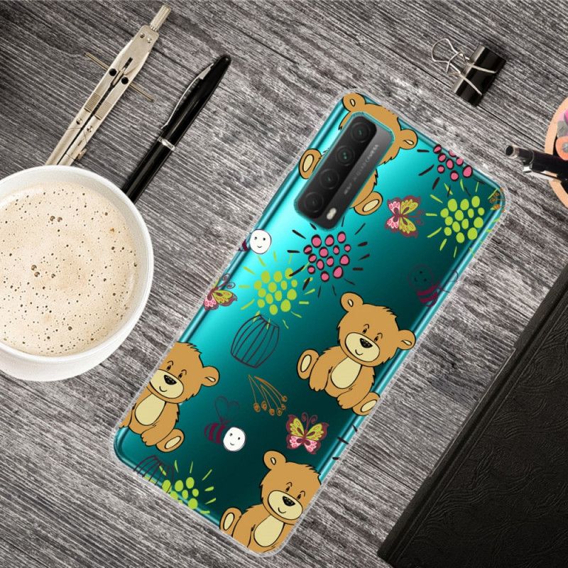 Coque Huawei P Smart 2021 Transparente Oursons Et Abeilles