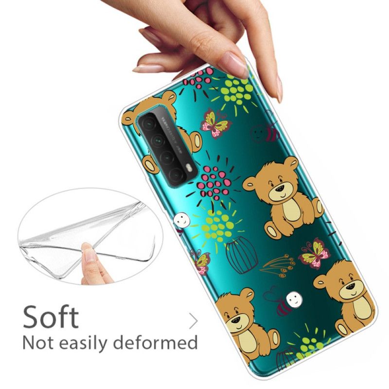 Coque Huawei P Smart 2021 Transparente Oursons Et Abeilles