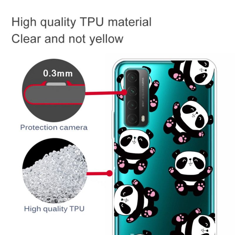 Coque Huawei P Smart 2021 Transparente Pandas Have Fun
