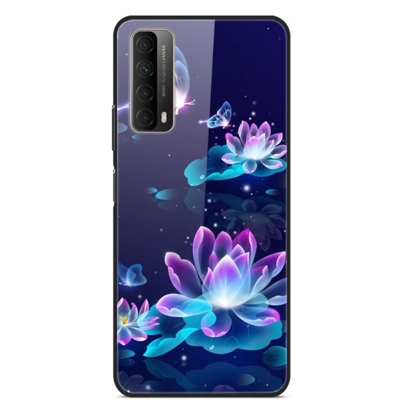 Coque Huawei P Smart 2021 Verre Trempé Fleurs Fantaisie