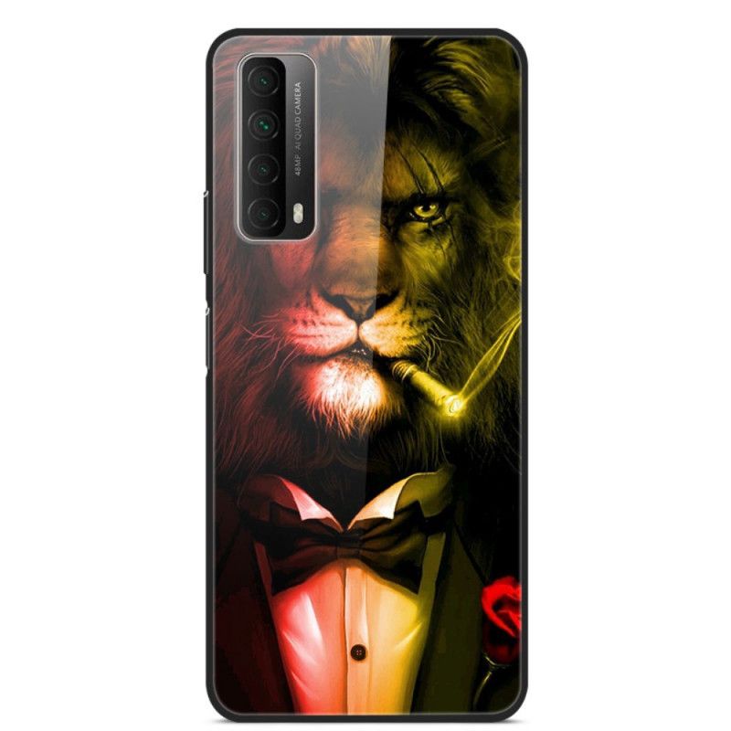 Coque Huawei P Smart 2021 Verre Trempé Lion Cigare