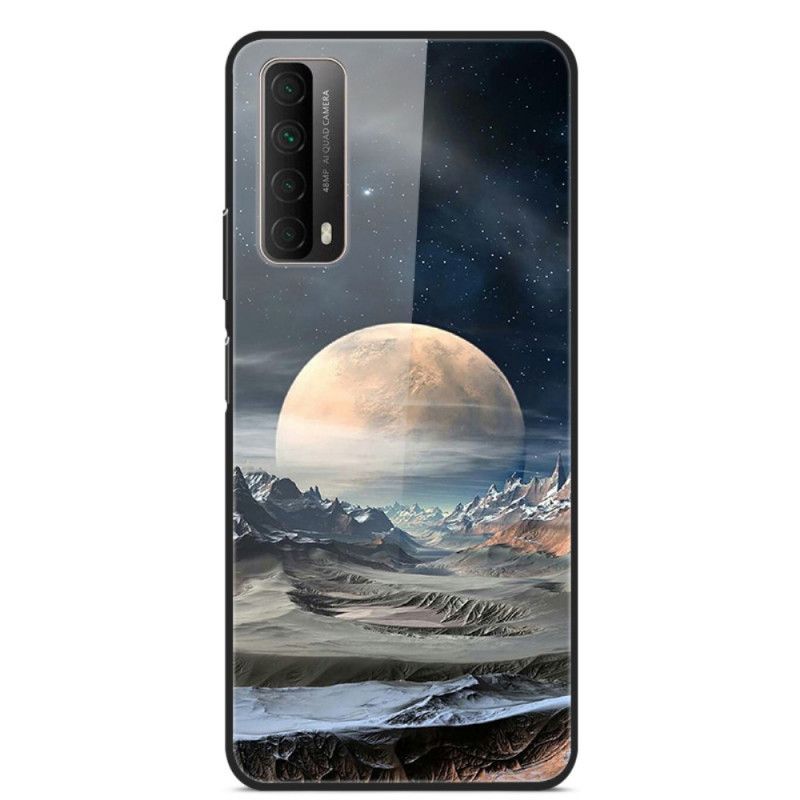 Coque Huawei P Smart 2021 Verre Trempé Lune De L'espace