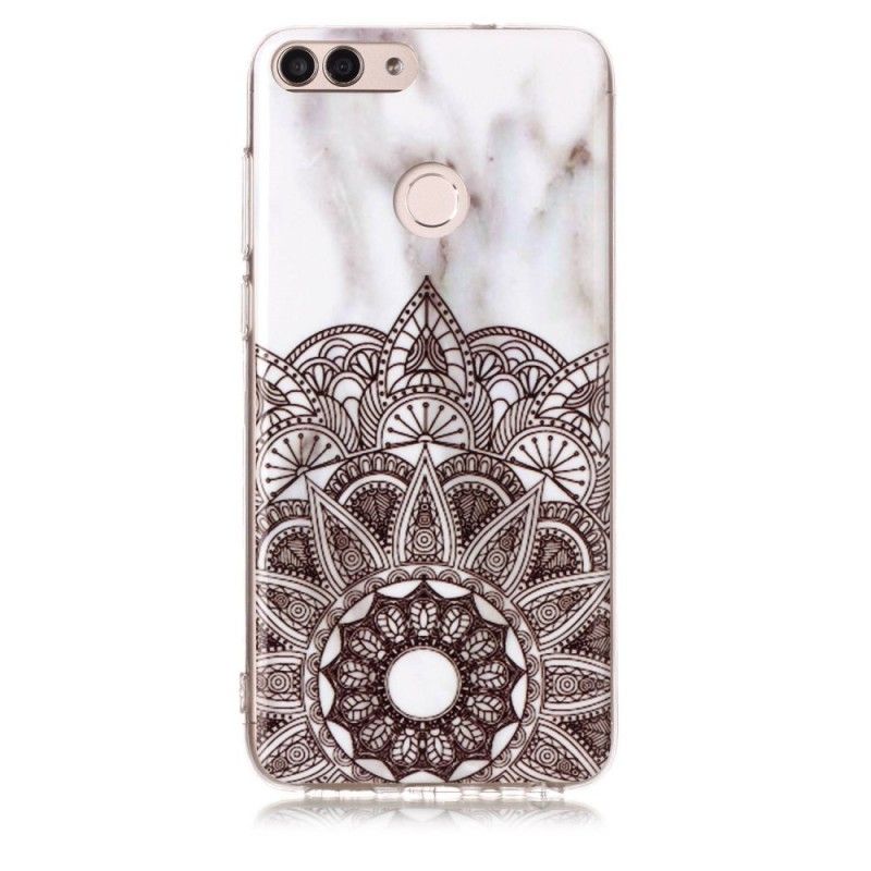 Coque Huawei P Smart Mandala Marbré