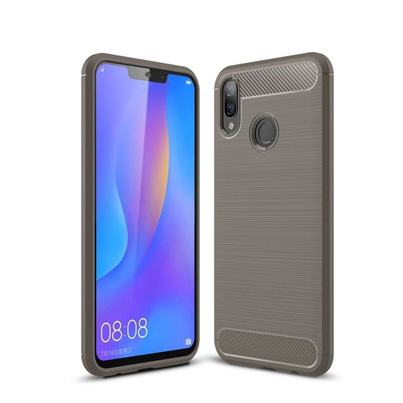 Coque Huawei P Smart Plus Fibre Carbone Brossée