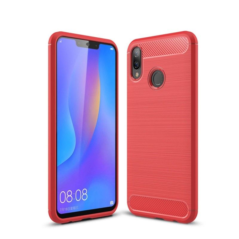 Coque Huawei P Smart Plus Fibre Carbone Brossée