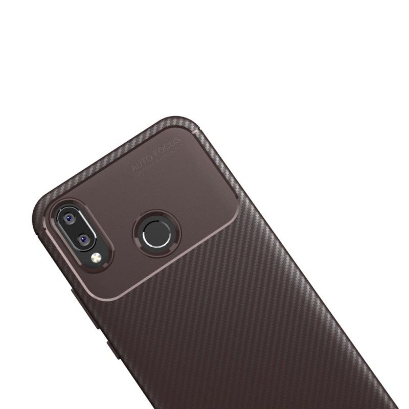 Coque Huawei P Smart Plus Flexible Texture Fibre Carbone
