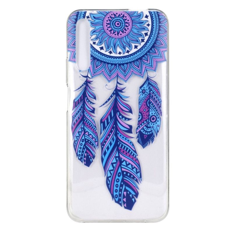 Coque Huawei P Smart Pro / Honor 9x Pro Attrape Rêves Plumes Bleues