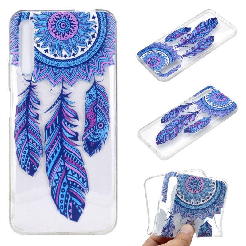 Coque Huawei P Smart Pro / Honor 9x Pro Attrape Rêves Plumes Bleues