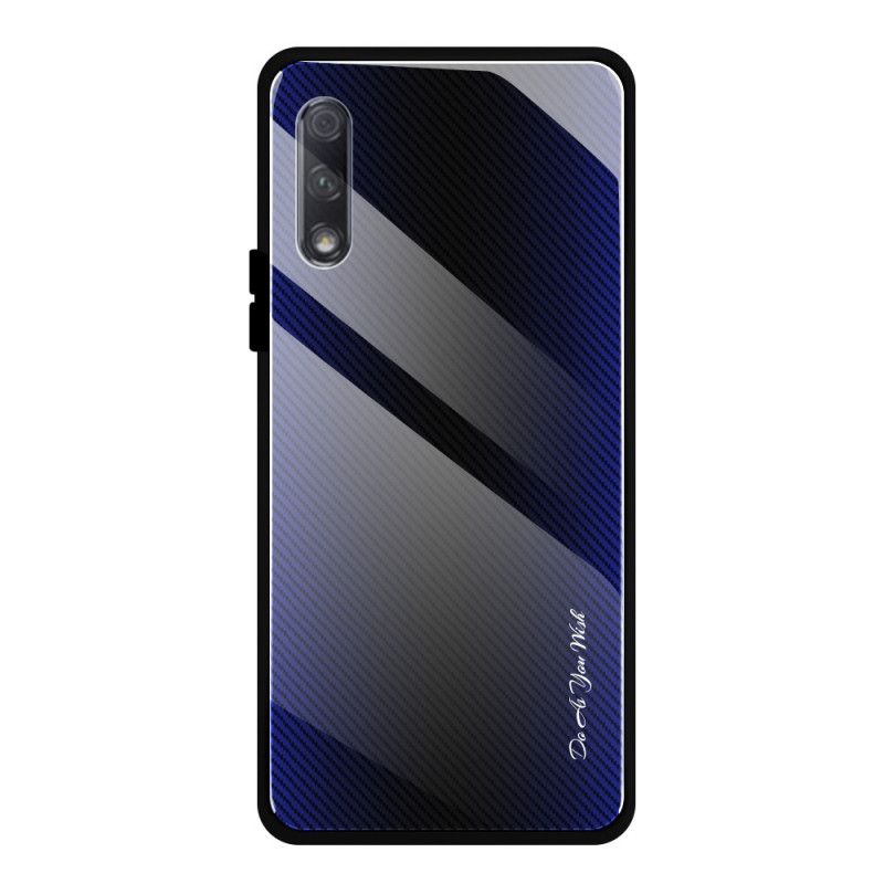 Coque Huawei P Smart Pro / Honor 9x Pro Verre Trempé Carbone