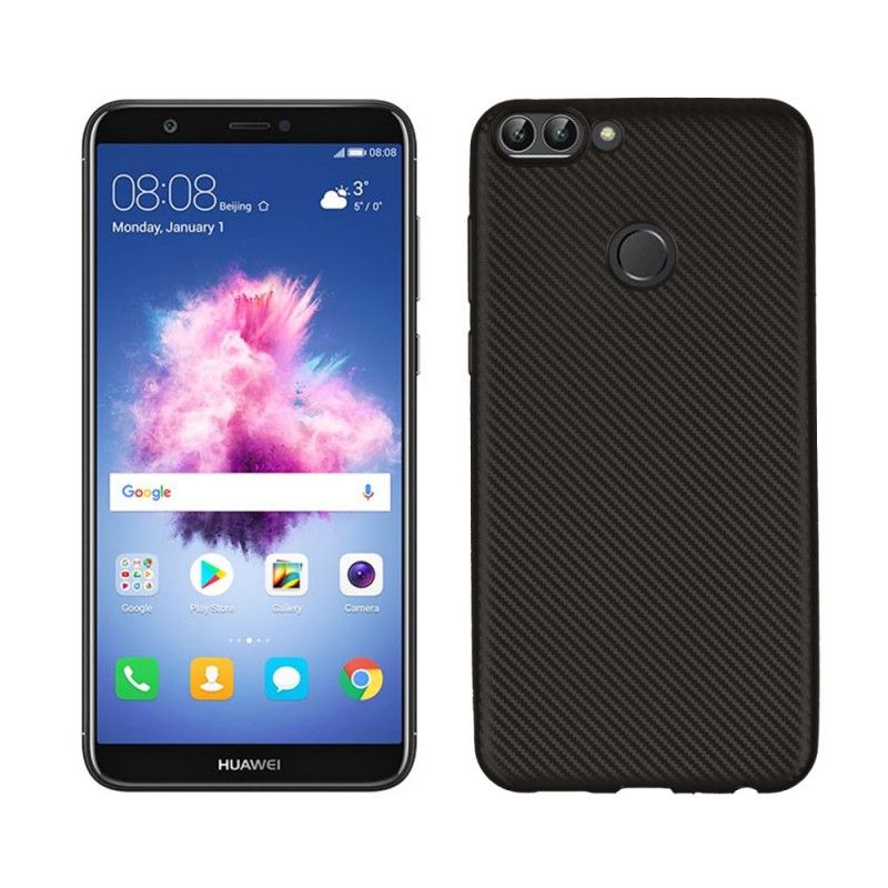 Coque Huawei P Smart Souple Fibre Carbone