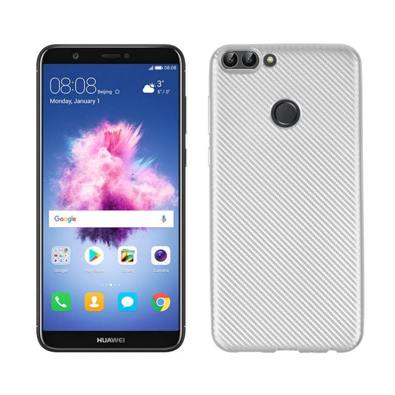 Coque Huawei P Smart Souple Fibre Carbone