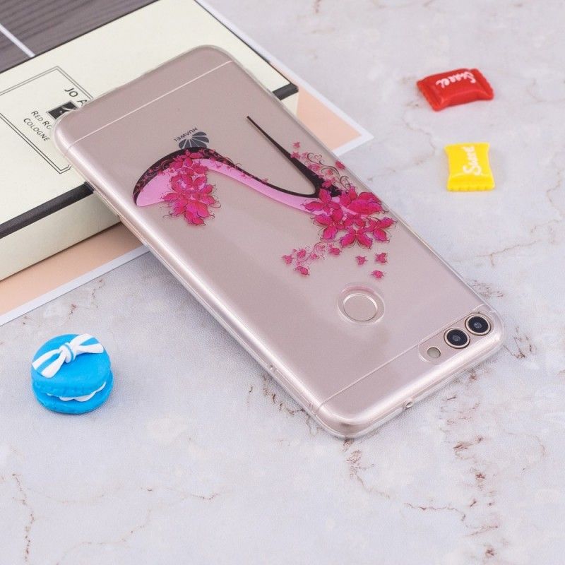 Coque Huawei P Smart Transparente Escarpins Solitaires