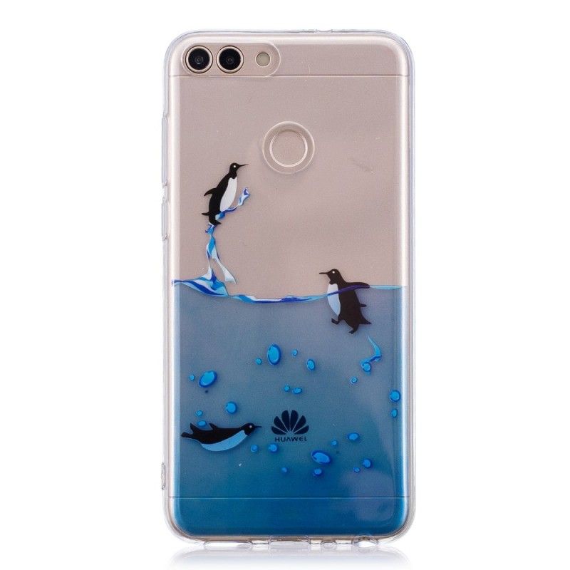 Coque Huawei P Smart Transparente Jeu De Pingouins