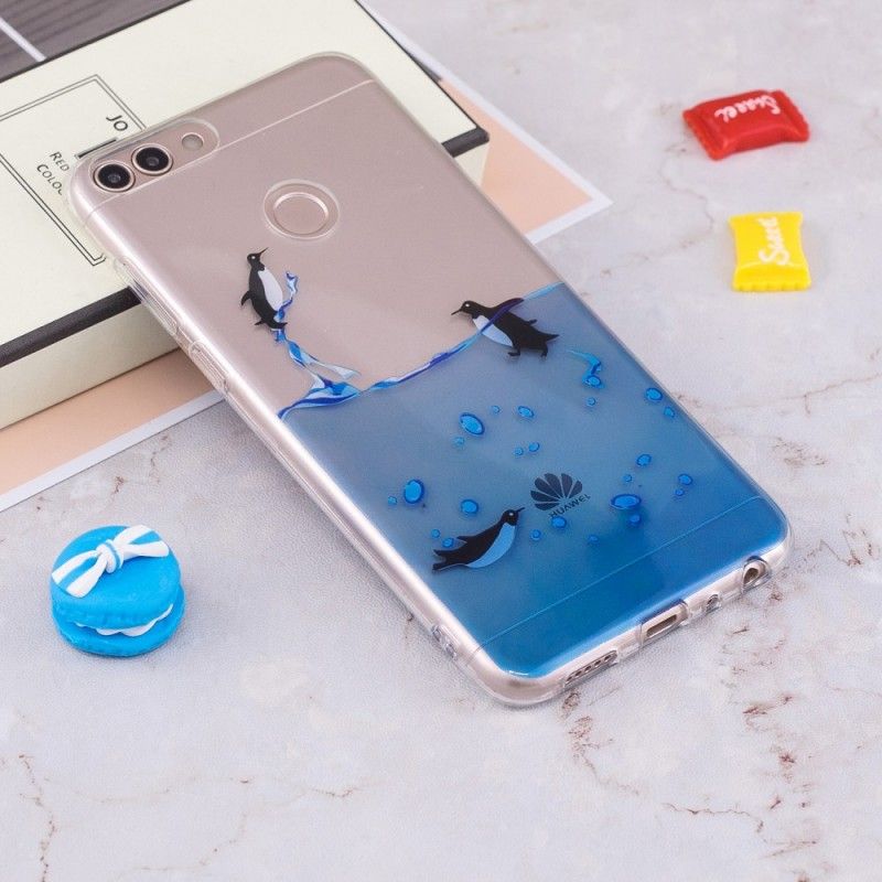 Coque Huawei P Smart Transparente Jeu De Pingouins