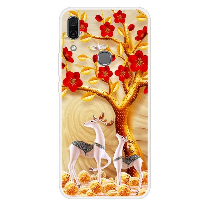 Coque Huawei P Smart Z Arbre Doré