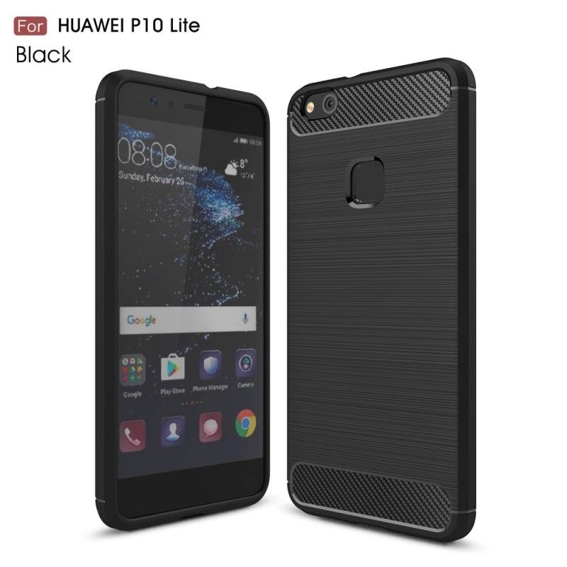 Coque Huawei P10 Lite Fibre Carbone Brossée