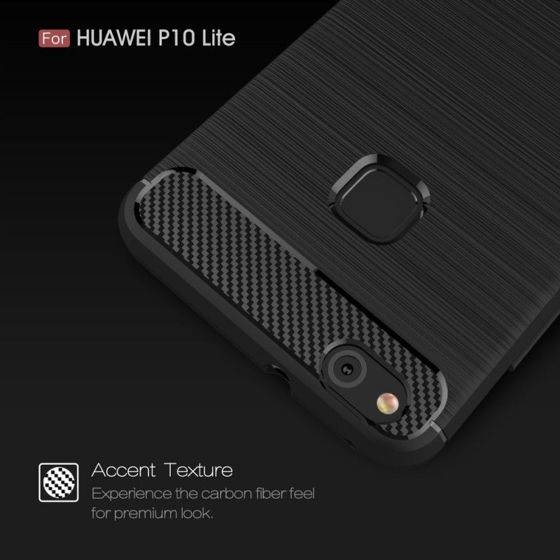 Coque Huawei P10 Lite Fibre Carbone Brossée