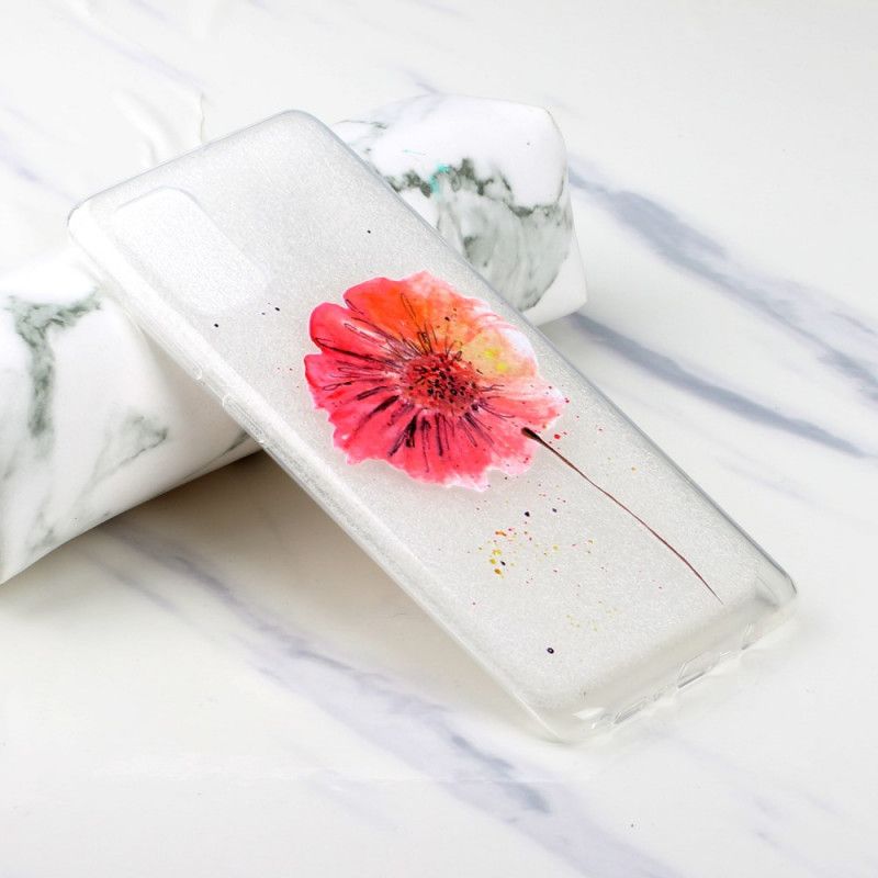 Coque Huawei P140 Transparente Coquelicot Aquarell