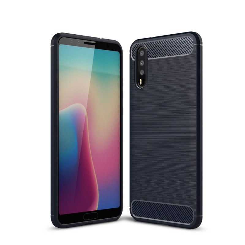 Coque Huawei P20 Fibre Carbone Brossée