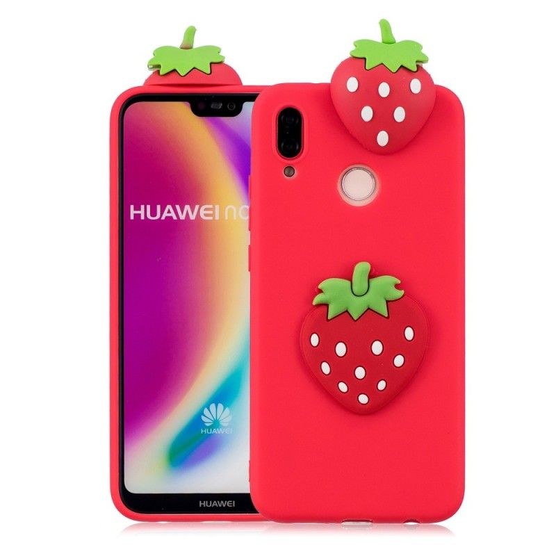 Coque Huawei P20 Lite 3d Fraise