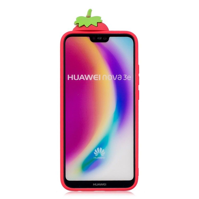 Coque Huawei P20 Lite 3d Fraise