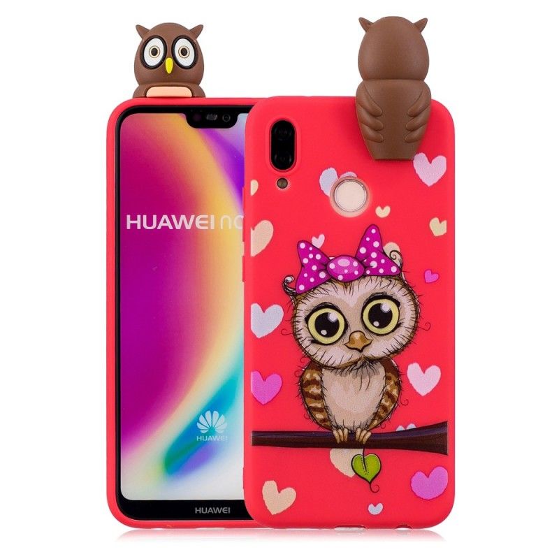 Coque Huawei P20 Lite 3d Miss Hibou