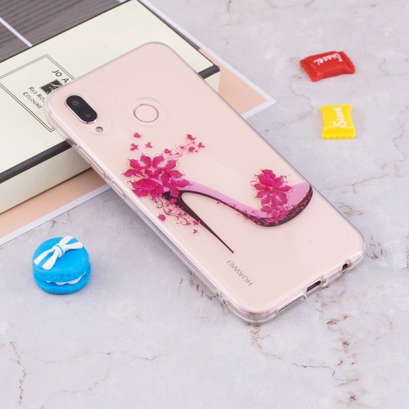 Coque Huawei P20 Lite Escarpin Fleuri