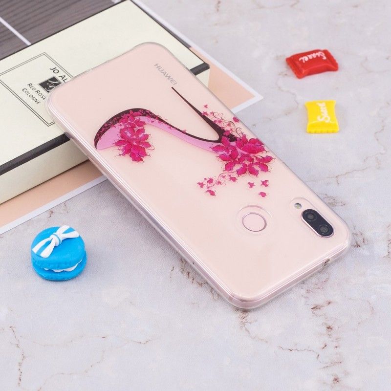 Coque Huawei P20 Lite Escarpin Fleuri