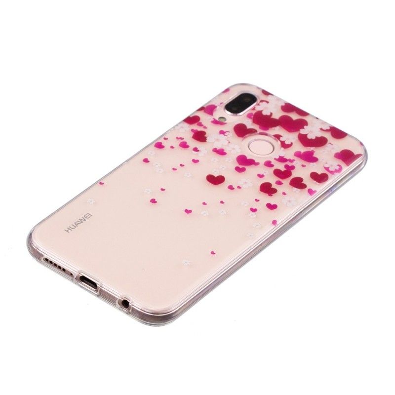 Coque Huawei P20 Lite Pluie De Coeurs