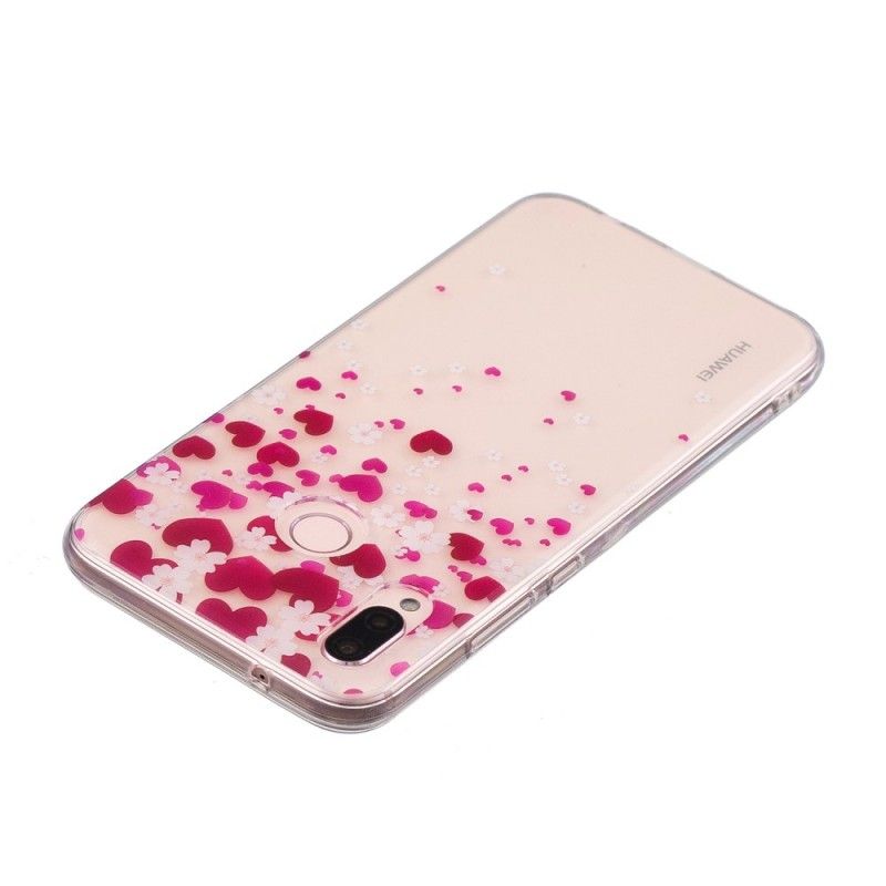 Coque Huawei P20 Lite Pluie De Coeurs