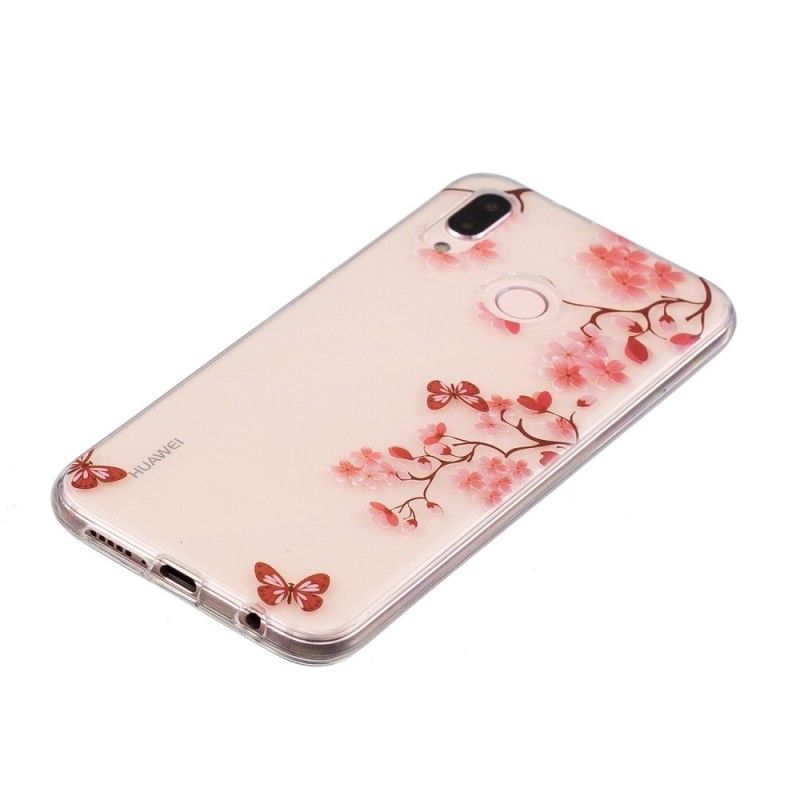 Coque Huawei P20 Lite Transparente Arbre Fleuri