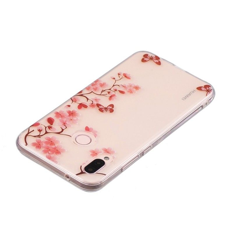 Coque Huawei P20 Lite Transparente Arbre Fleuri