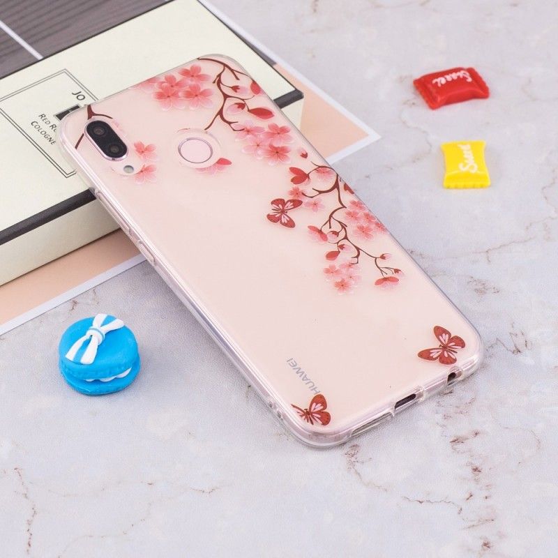 Coque Huawei P20 Lite Transparente Arbre Fleuri