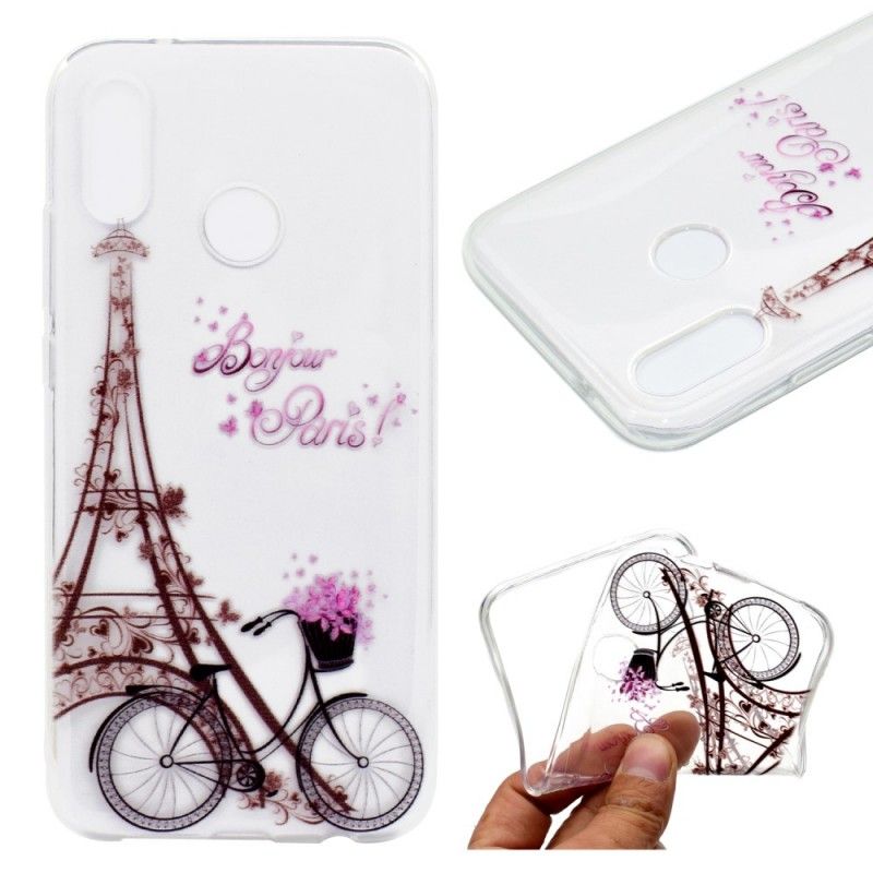 Coque Huawei P20 Lite Transparente Bonjour Paris