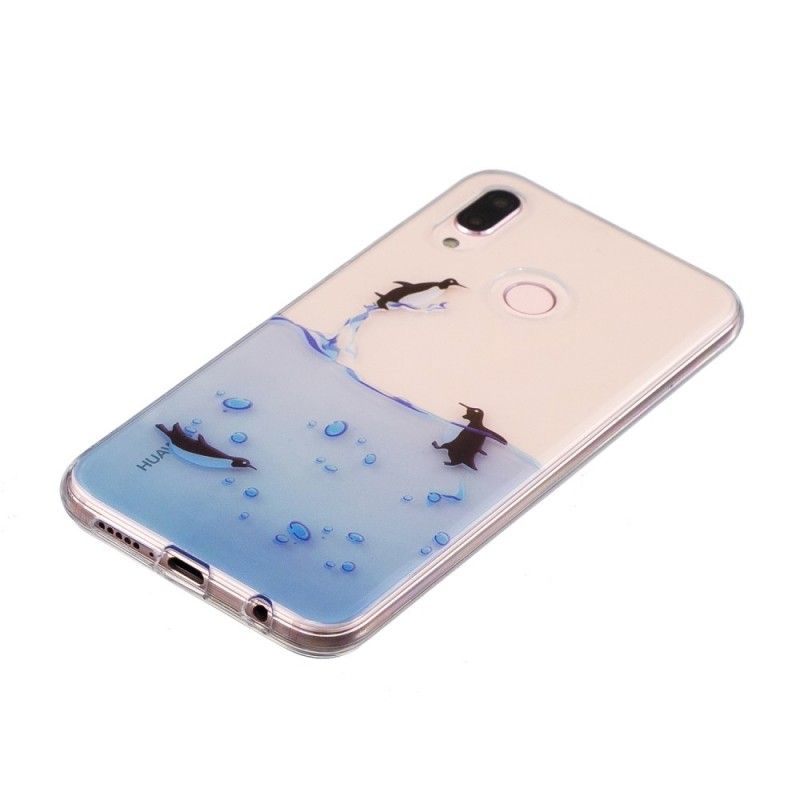 Coque Huawei P20 Lite Transparente Jeu De Pingouins