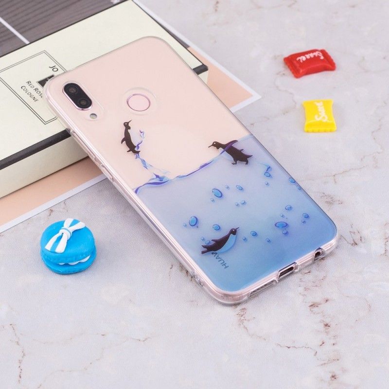 Coque Huawei P20 Lite Transparente Jeu De Pingouins