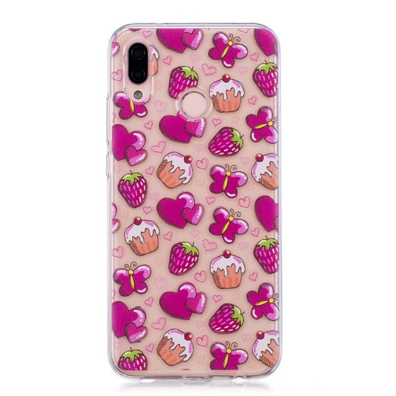 Coque Huawei P20 Lite Transparente Love Cakes