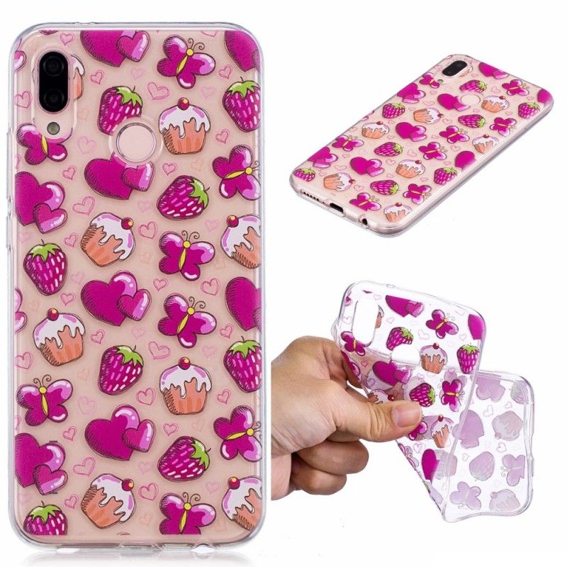 Coque Huawei P20 Lite Transparente Love Cakes