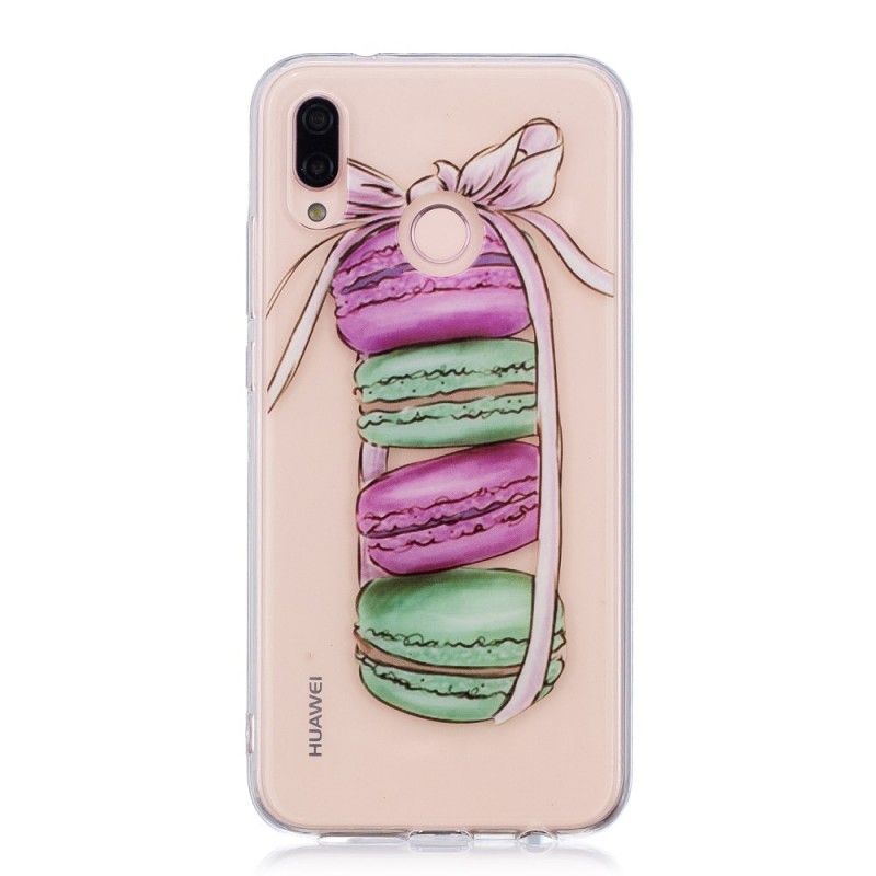 Coque Huawei P20 Lite Transparente Macarons Gourmands