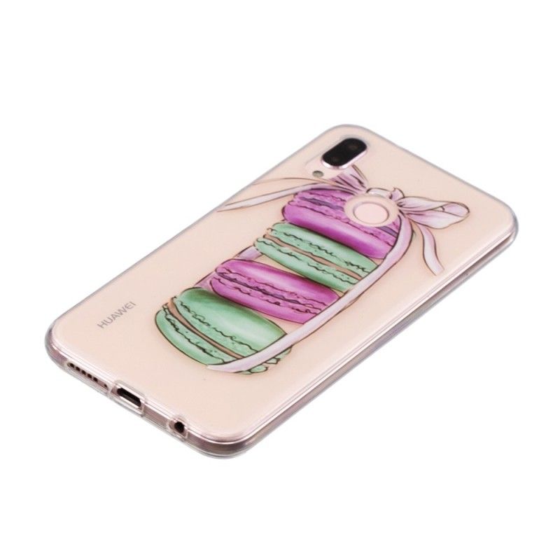 Coque Huawei P20 Lite Transparente Macarons Gourmands