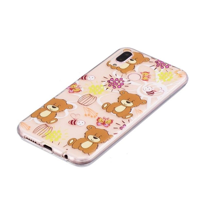 Coque Huawei P20 Lite Transparente Oursons Et Abeilles