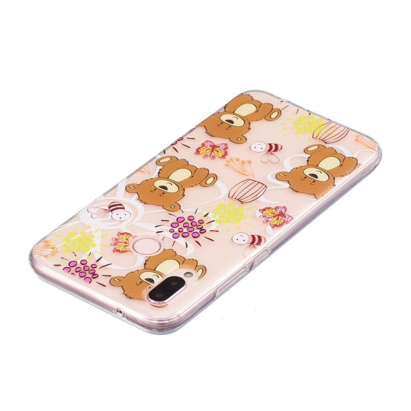 Coque Huawei P20 Lite Transparente Oursons Et Abeilles