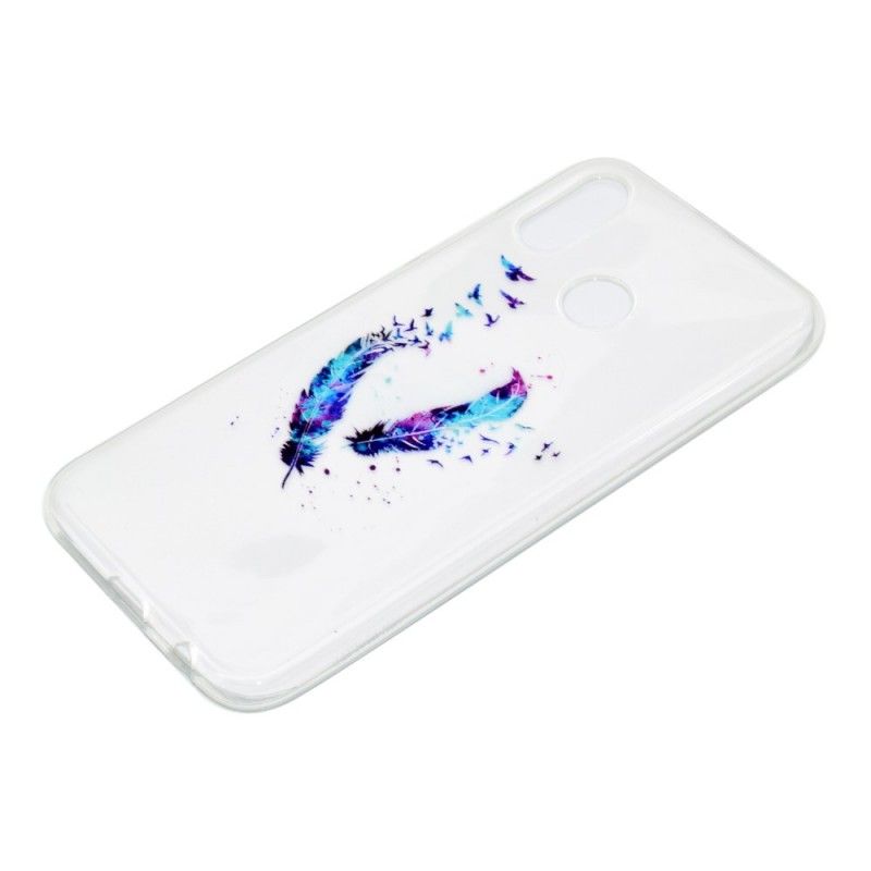 Coque Huawei P20 Lite Transparente Plumes