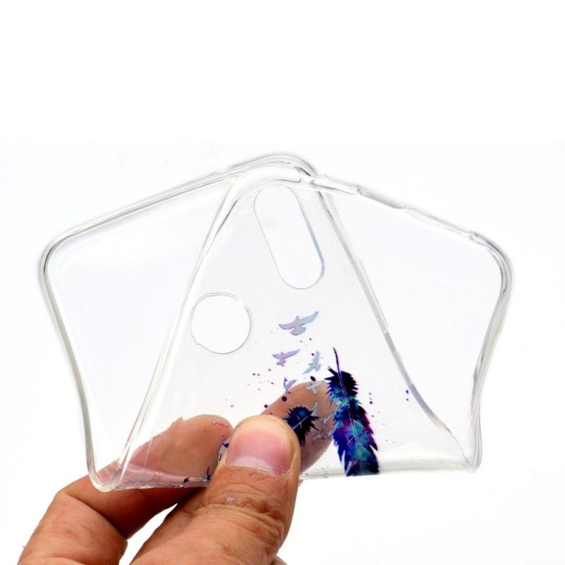 Coque Huawei P20 Lite Transparente Plumes